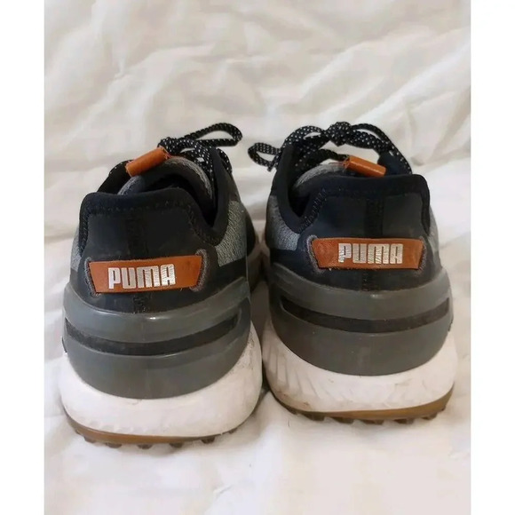 PUMA IGNITE Elevate Golf Shoes Men's Size 8.5 Black Grey 376077-07 Waterproof - Picture 8 of 12